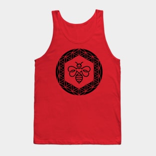 Bee with Heart - Flower of Life #2 Tank Top